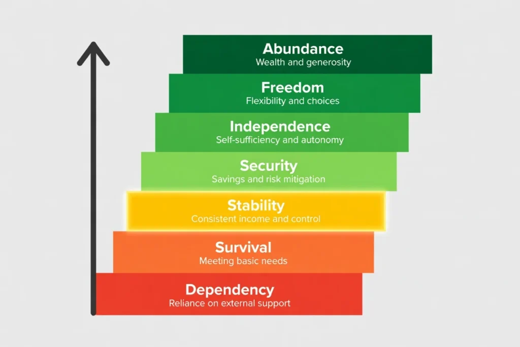7 Levels of Financial Stability From Dependency to Abundance